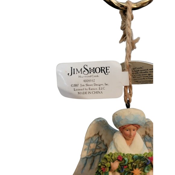 Jim Shore 2007 Christmas Nativity Hanging Ornament Winter Angel With Hanger - Picture 3 of 8